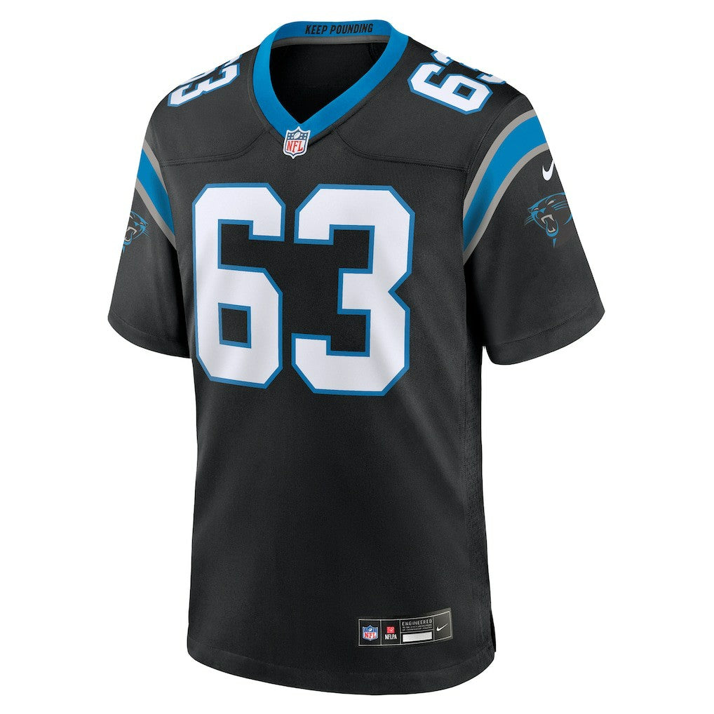 Nike Austin Corbett Carolina Panthers Team Game Jersey Black