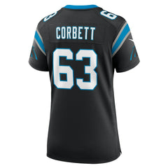 Nike Austin Corbett Carolina Panthers Women's Team Game Jersey Black