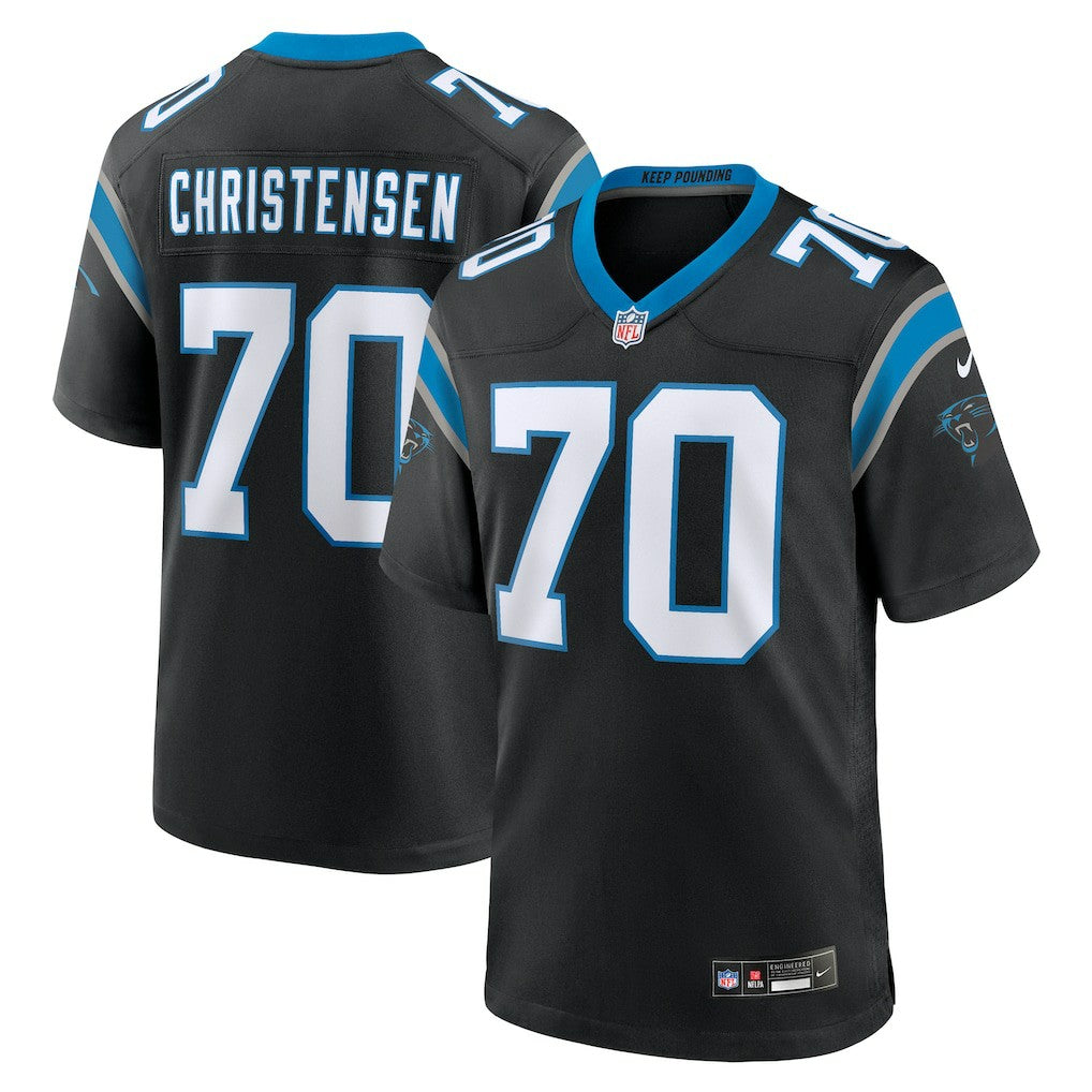 Nike Brady Christensen Carolina Panthers Team Game Jersey Black