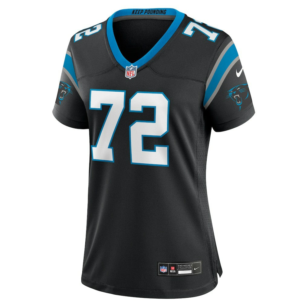 Nike Taylor Moton Carolina Panthers Women's Team Game Jersey Black