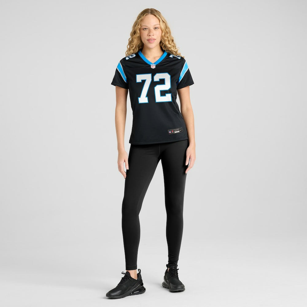 Nike Taylor Moton Carolina Panthers Women's Team Game Jersey Black