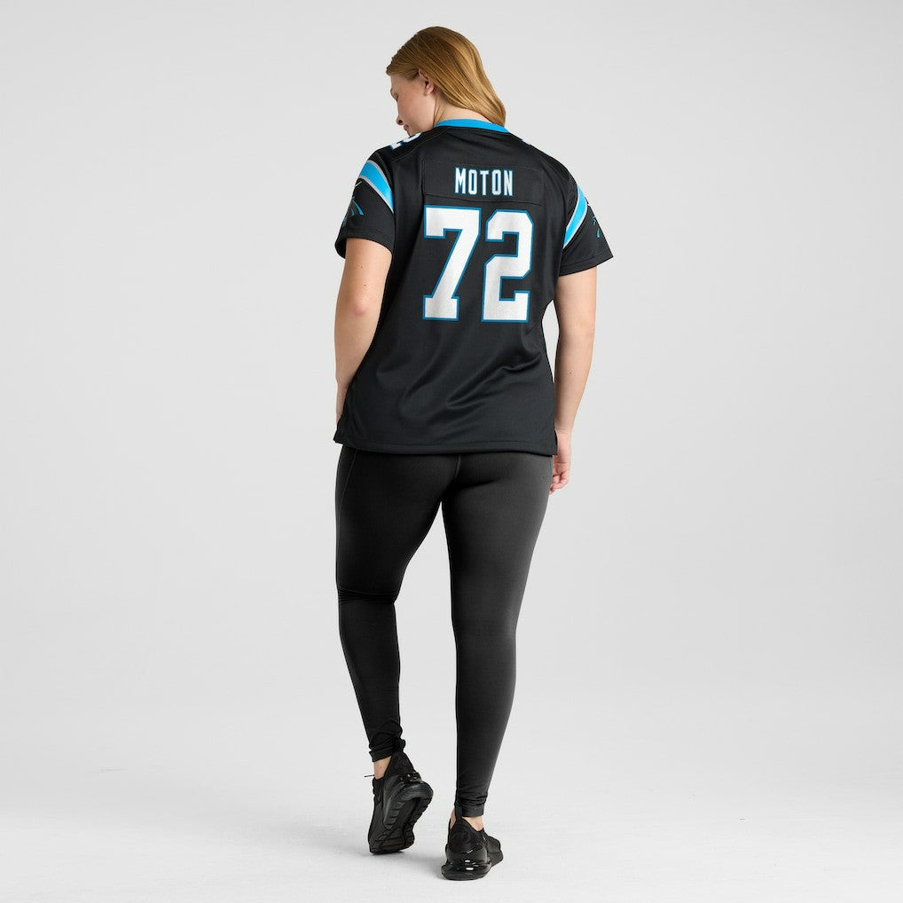 Nike Taylor Moton Carolina Panthers Women's Team Game Jersey Black