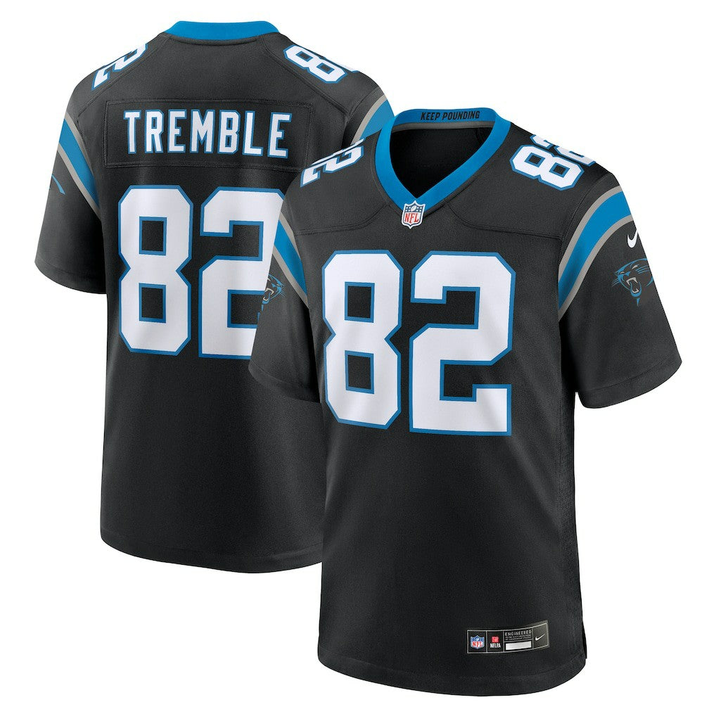 Nike Tommy Tremble Carolina Panthers Team Game Jersey Black
