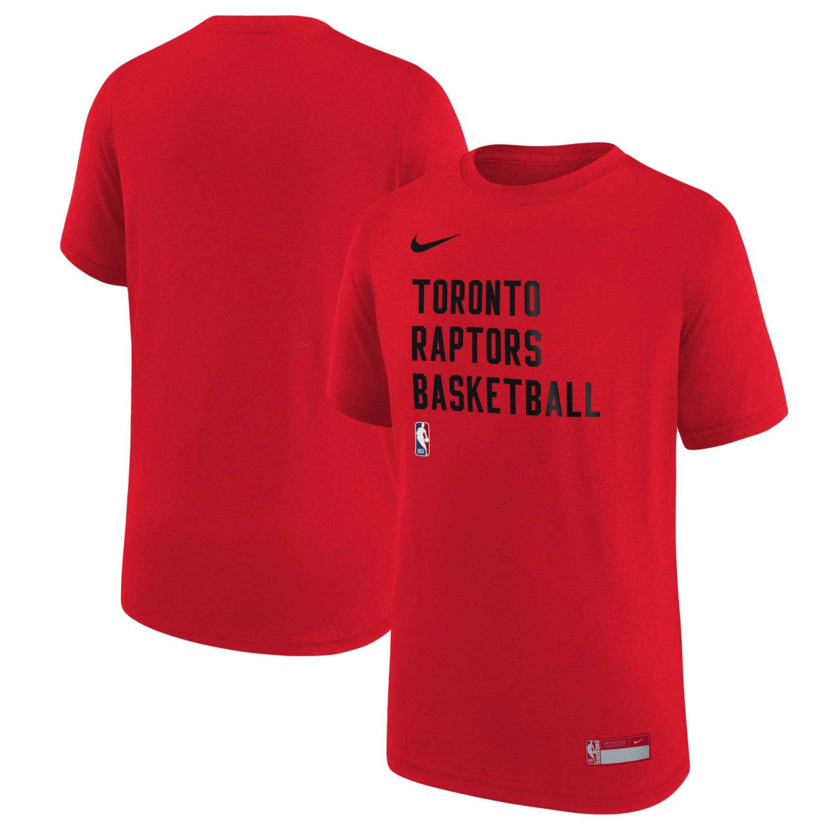 Toronto Raptors Youth Essential Practice T-Shirt Red | Nike Lifestyle