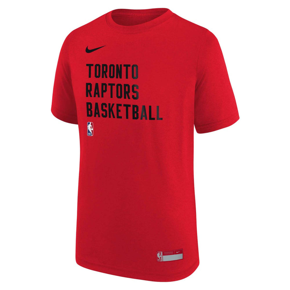 Toronto Raptors Youth Essential Practice T-Shirt Red | Nike Lifestyle