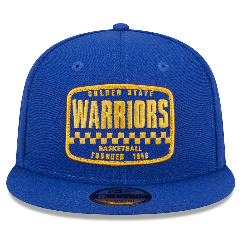 Golden State Warriors Rally Drive Finish Line Patch 9FIFTY Snapback Hat for sale Royal | New Era US