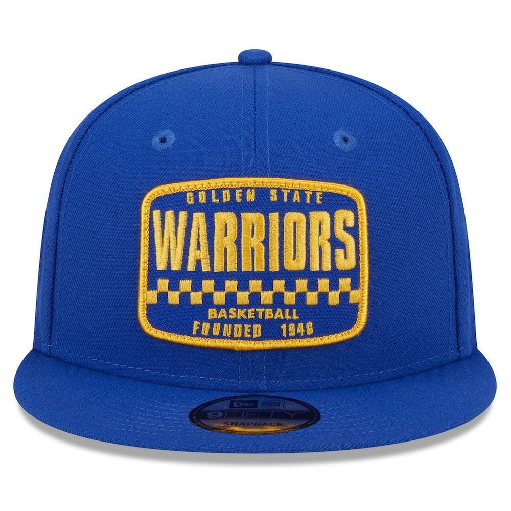 Golden State Warriors Rally Drive Finish Line Patch 9FIFTY Snapback Hat for sale Royal | New Era US