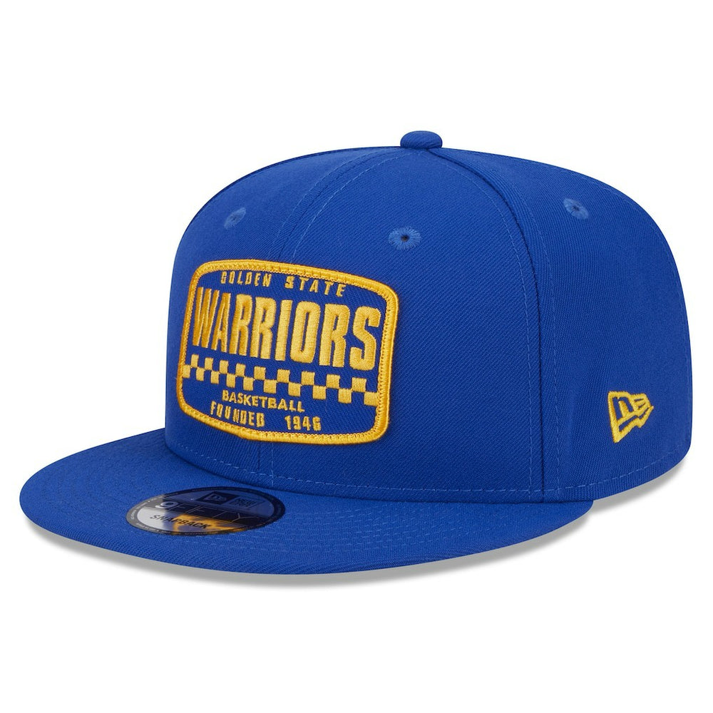 Golden State Warriors Rally Drive Finish Line Patch 9FIFTY Snapback Hat for sale Royal | New Era US