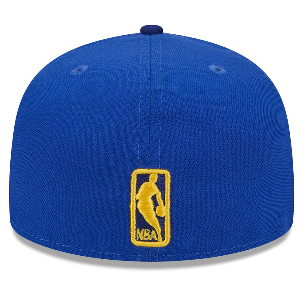 Golden State Warriors Rally Drive Checkerboard 59FIFTY Crown Fitted Hat for sale Royal | New Era Lifestyle