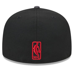 Miami Heat Rally Drive Checkerboard 59FIFTY Crown Fitted Hat Black | New Era