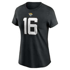 Nike Trevor Lawrence Jacksonville Jaguars Women's Player Name & Number T-Shirt Black