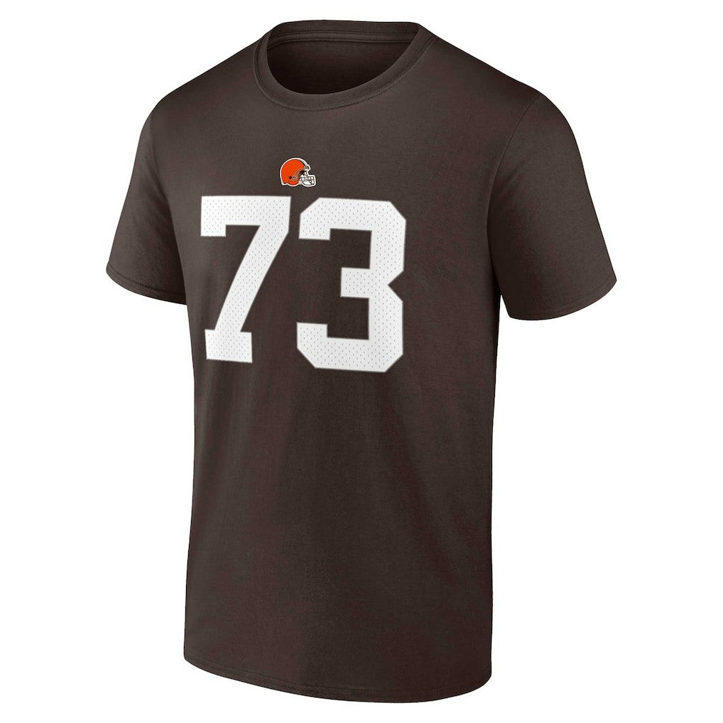 Fanatics Joe Thomas Cleveland Browns Retired Player Icon Name & Number T-Shirt Brown