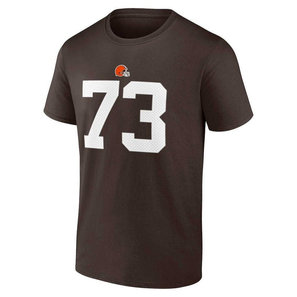 Fanatics Joe Thomas Cleveland Browns Retired Player Icon Name & Number T-Shirt Brown
