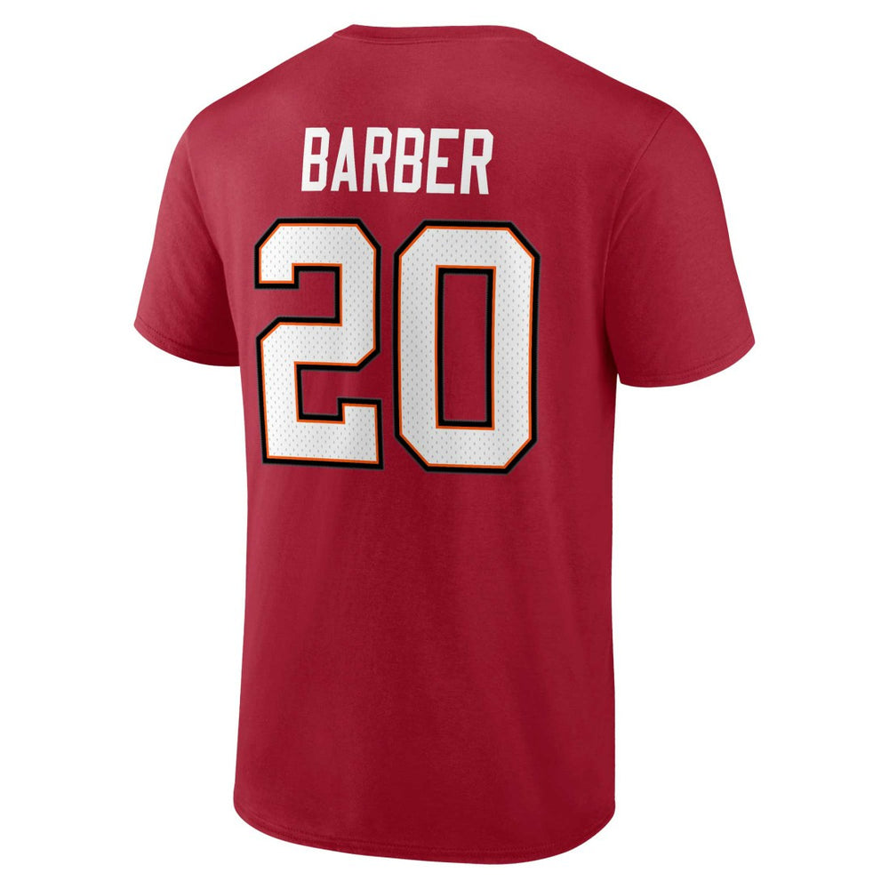 Fanatics Ronde Barber Tampa Bay Buccaneers Retired Player Icon Name & Number T-Shirt Red