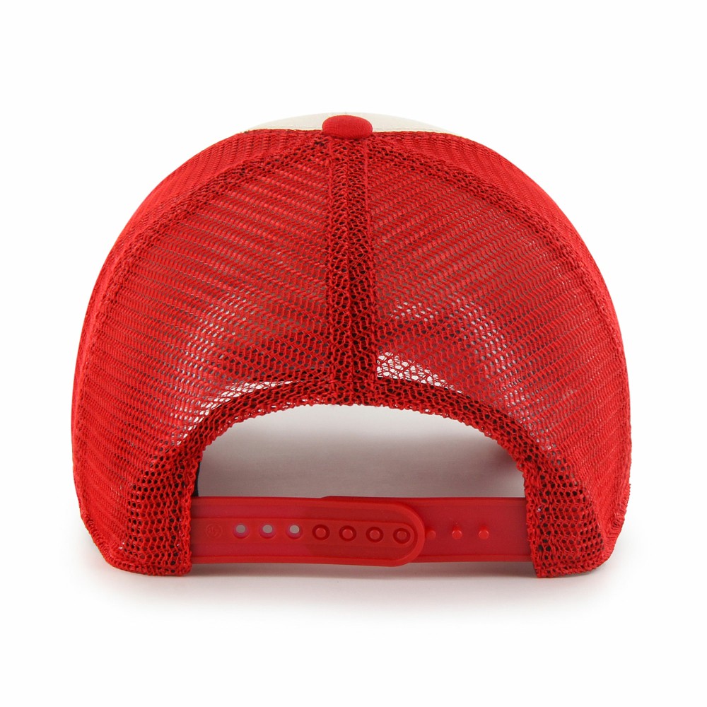 Los Angeles Angels '47 Breakout MVP Trucker Adjustable Hat - Cream/Red - 47 brand Discount