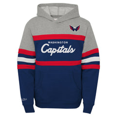 Washington Capitals Mitchell & Ness Youth Head Coach Pullover Hoodie - Gray - NHL 200317941