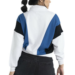 New York Yankees Lusso Women's Malia Quarter-Zip Sweatshirt - White - MLB on Sale