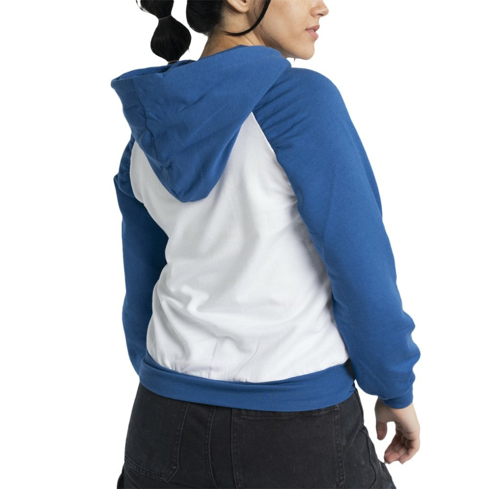 Chicago Cubs Lusso Women's Marlowe Tri-Blend Raglan Pullover Hoodie - White - MLB on Sale
