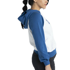 Chicago Cubs Lusso Women's Marlowe Tri-Blend Raglan Pullover Hoodie - White - MLB on Sale