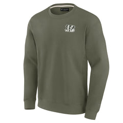 Fanatics Cincinnati Bengals Unisex Elements Super Soft Pullover Sweatshirt Olive