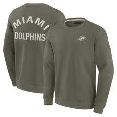 Fanatics Miami Dolphins Unisex Elements Super Soft Pullover Sweatshirt Olive