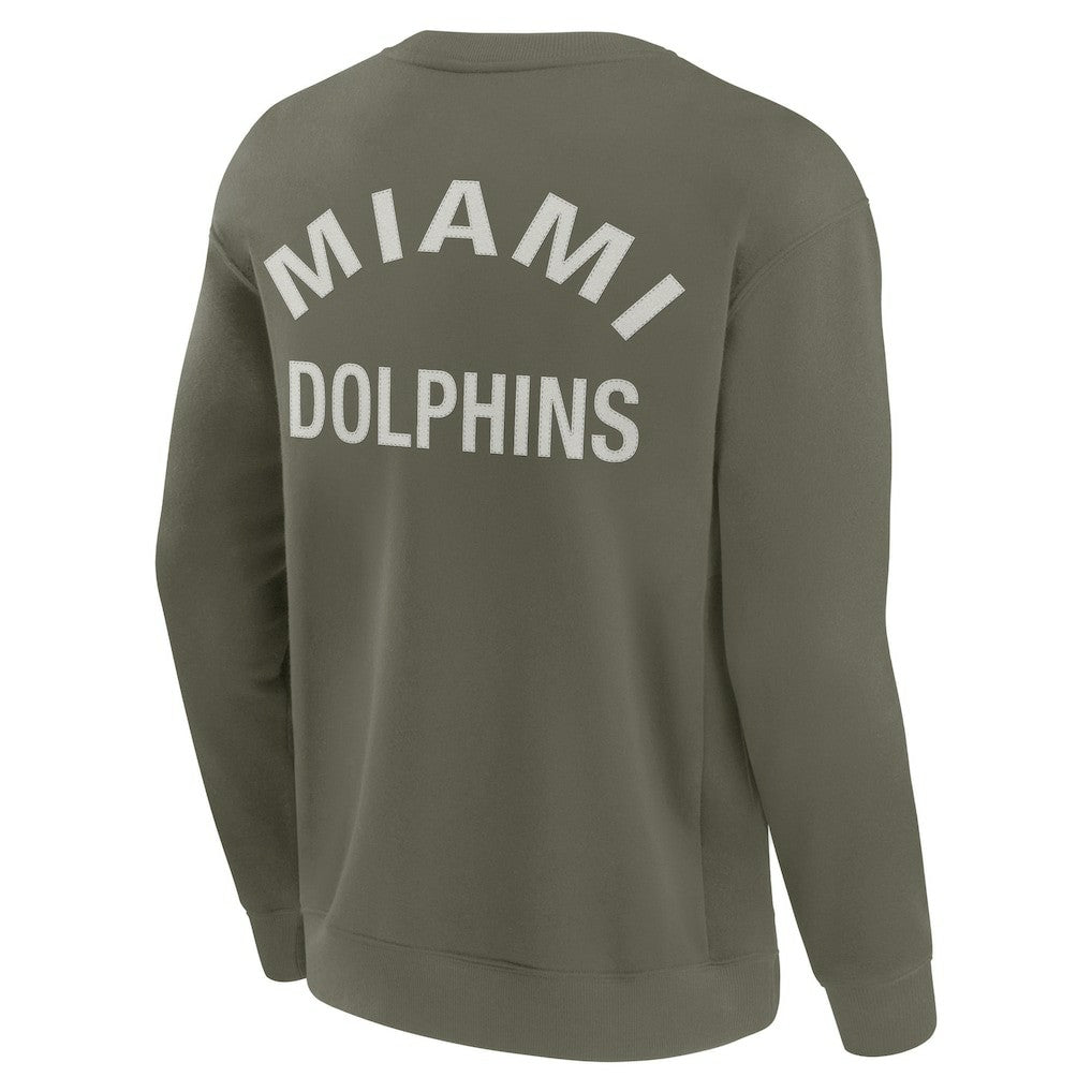 Fanatics Miami Dolphins Unisex Elements Super Soft Pullover Sweatshirt Olive