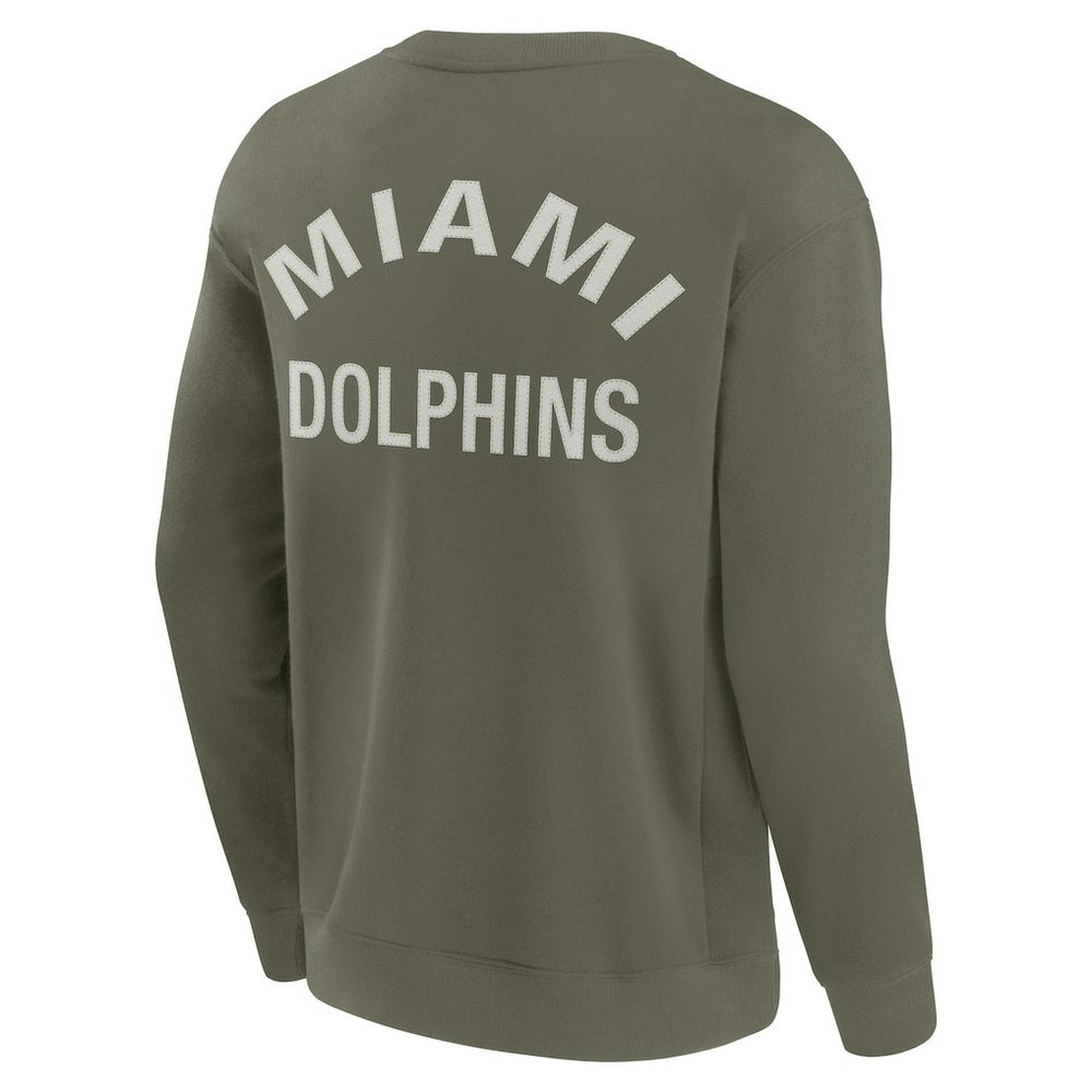 Fanatics Miami Dolphins Unisex Elements Super Soft Pullover Sweatshirt Olive