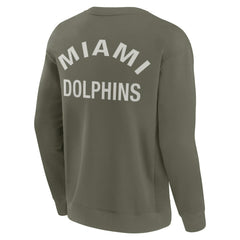 Fanatics Miami Dolphins Unisex Elements Super Soft Pullover Sweatshirt Olive