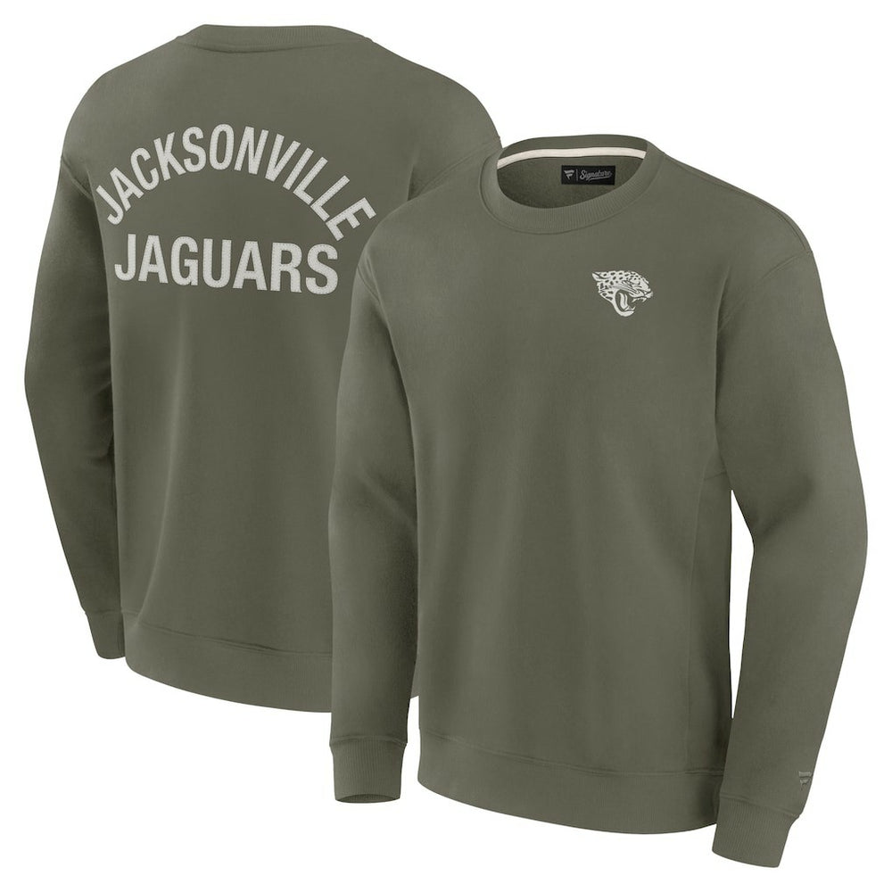 Fanatics Jacksonville Jaguars Unisex Elements Super Soft Pullover Sweatshirt Olive