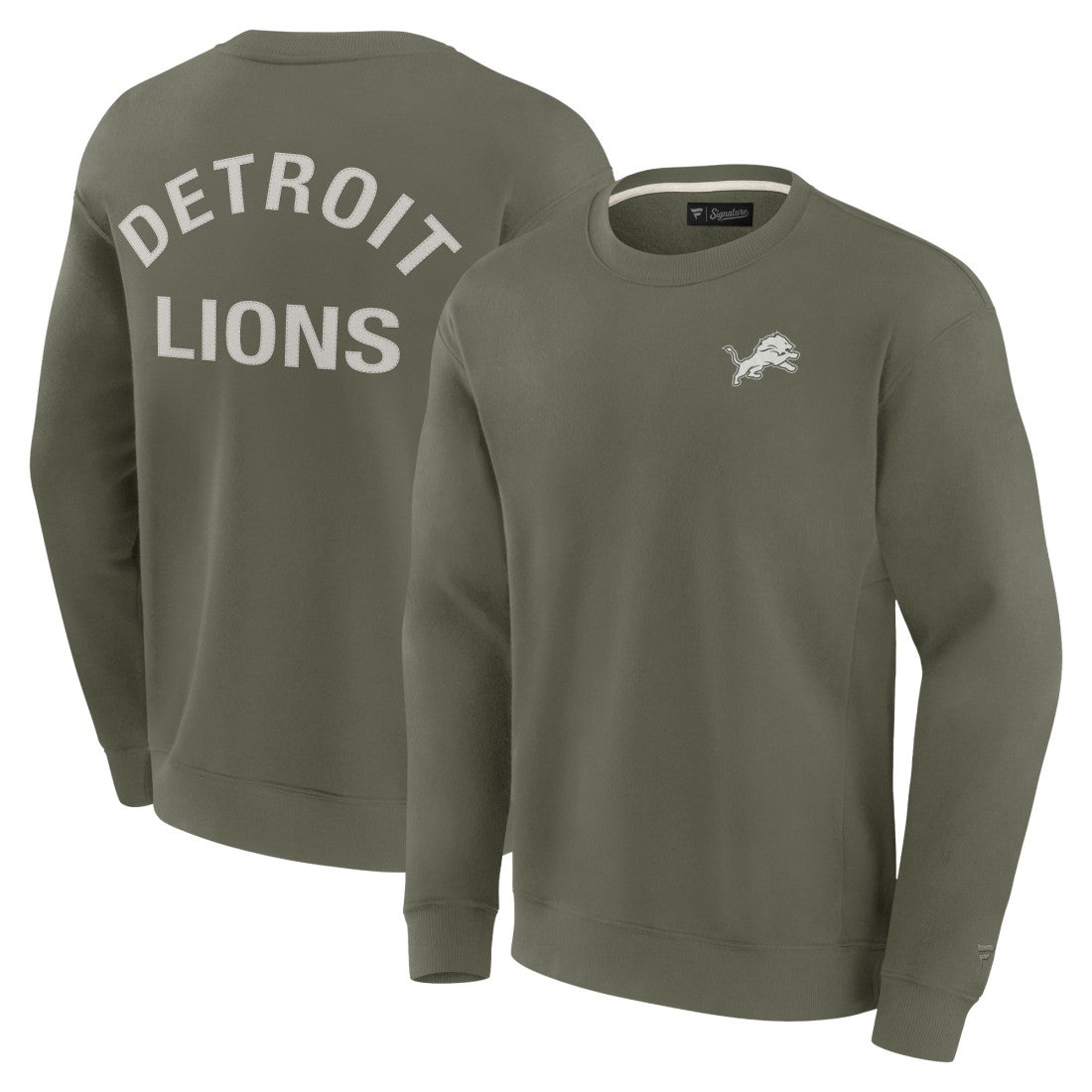 Fanatics Detroit Lions Unisex Elements Super Soft Pullover Sweatshirt Olive