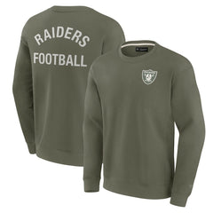 Fanatics Las Vegas Raiders Unisex Elements Super Soft Pullover Sweatshirt Olive