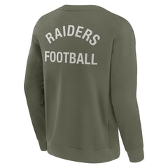 Fanatics Las Vegas Raiders Unisex Elements Super Soft Pullover Sweatshirt Olive
