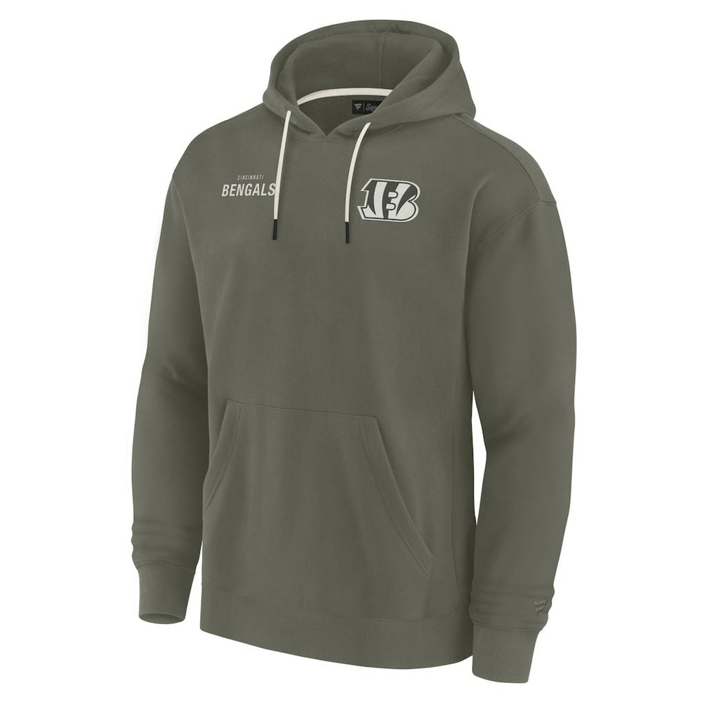 Fanatics Cincinnati Bengals Unisex Elements Super Soft Fleece Pullover Hoodie Olive