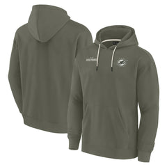 Fanatics Miami Dolphins Unisex Elements Super Soft Fleece Pullover Hoodie Olive