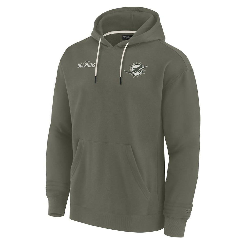 Fanatics Miami Dolphins Unisex Elements Super Soft Fleece Pullover Hoodie Olive