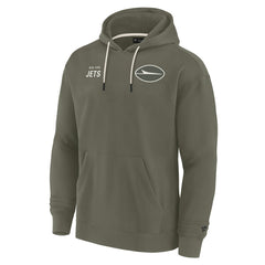 Fanatics New York Jets Unisex Elements Super Soft Fleece Pullover Hoodie Olive