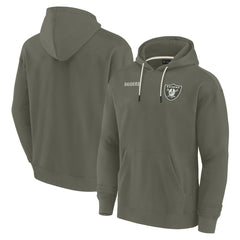 Fanatics Las Vegas Raiders Unisex Elements Super Soft Fleece Pullover Hoodie Olive