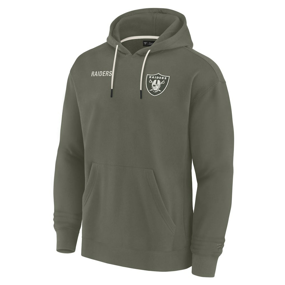 Fanatics Las Vegas Raiders Unisex Elements Super Soft Fleece Pullover Hoodie Olive