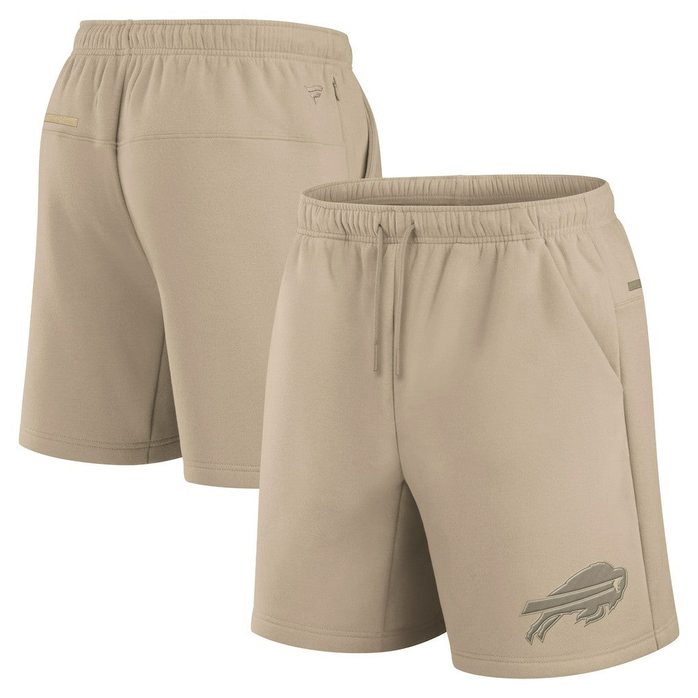 Fanatics Buffalo Bills Unisex Elements Super Soft Fleece Shorts Khaki