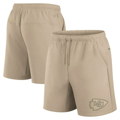 Fanatics Kansas City Chiefs Unisex Elements Super Soft Fleece Shorts Khaki
