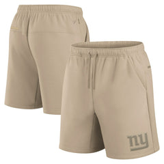 Fanatics New York Giants Unisex Elements Super Soft Fleece Shorts Khaki
