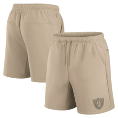 Fanatics Las Vegas Raiders Unisex Elements Super Soft Fleece Shorts Khaki