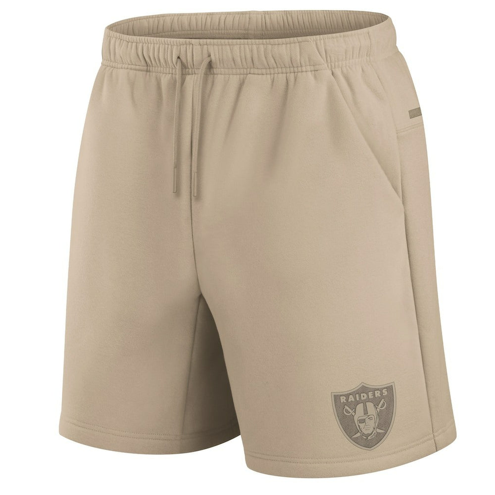 Fanatics Las Vegas Raiders Unisex Elements Super Soft Fleece Shorts Khaki