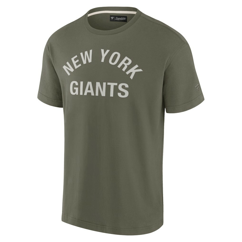 Fanatics New York Giants Unisex Elements Super Soft Short Sleeve T-Shirt Olive