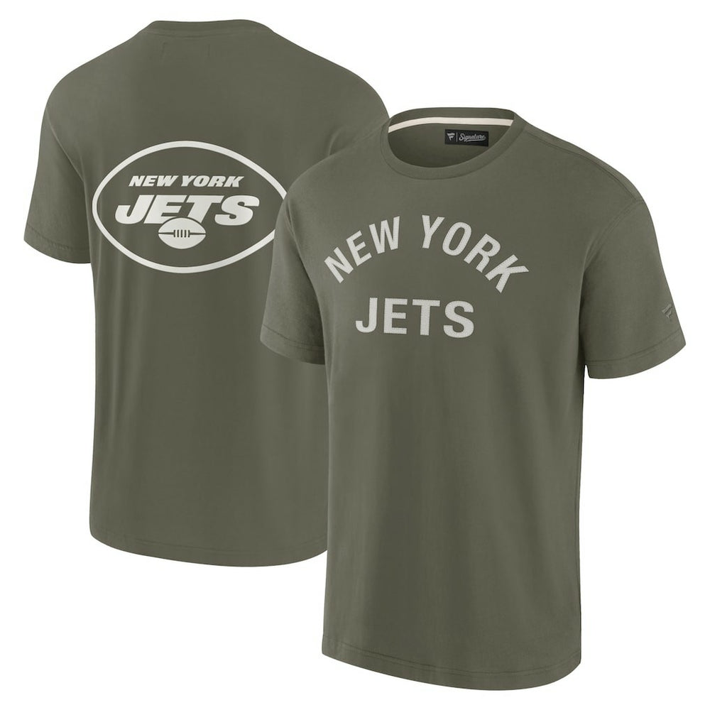 Fanatics New York Jets Unisex Elements Super Soft Short Sleeve T-Shirt Olive