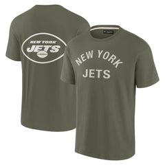 Fanatics New York Jets Unisex Elements Super Soft Short Sleeve T-Shirt Olive