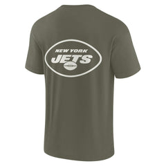 Fanatics New York Jets Unisex Elements Super Soft Short Sleeve T-Shirt Olive