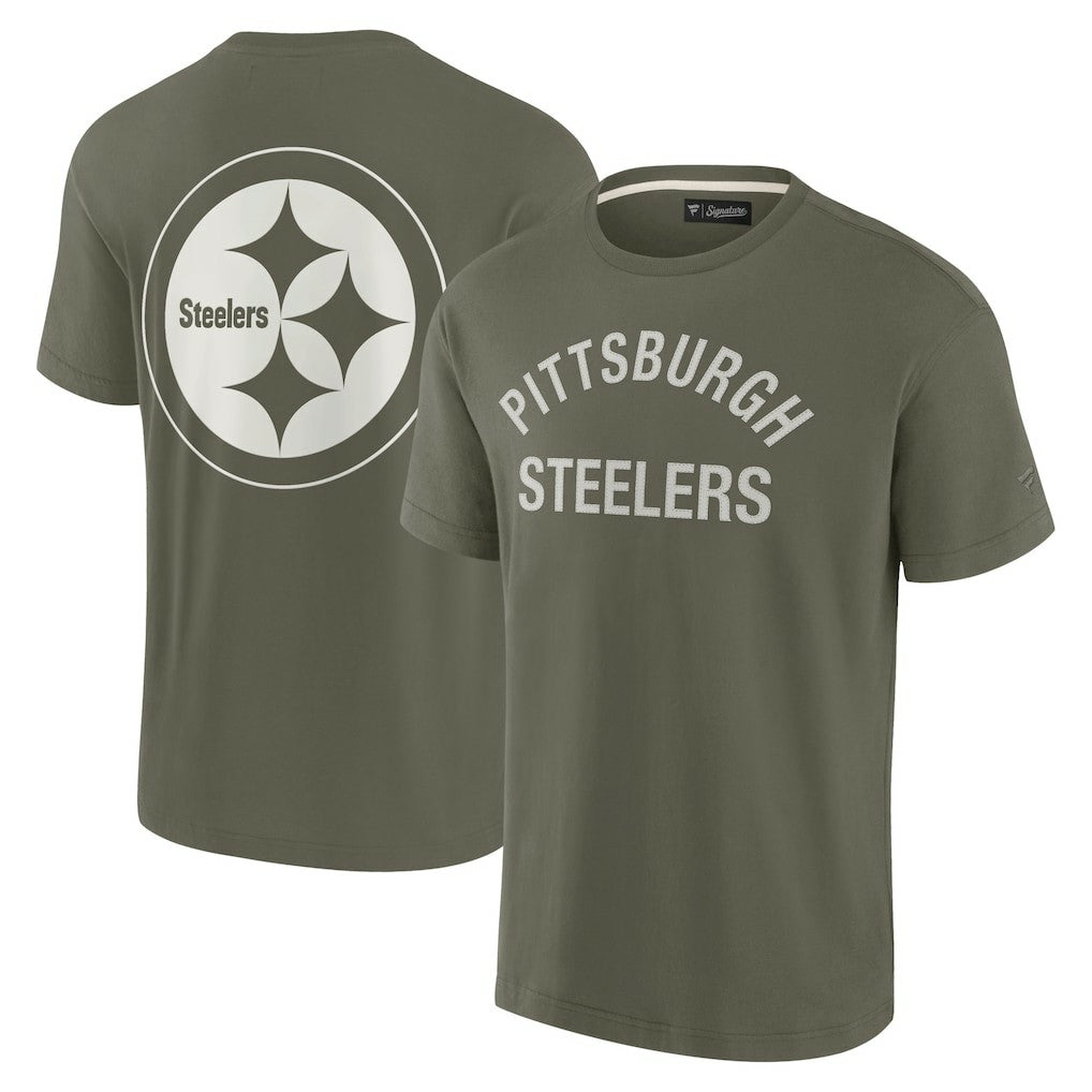 Fanatics Pittsburgh Steelers Unisex Elements Super Soft Short Sleeve T-Shirt Olive