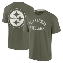 Fanatics Pittsburgh Steelers Unisex Elements Super Soft Short Sleeve T-Shirt Olive