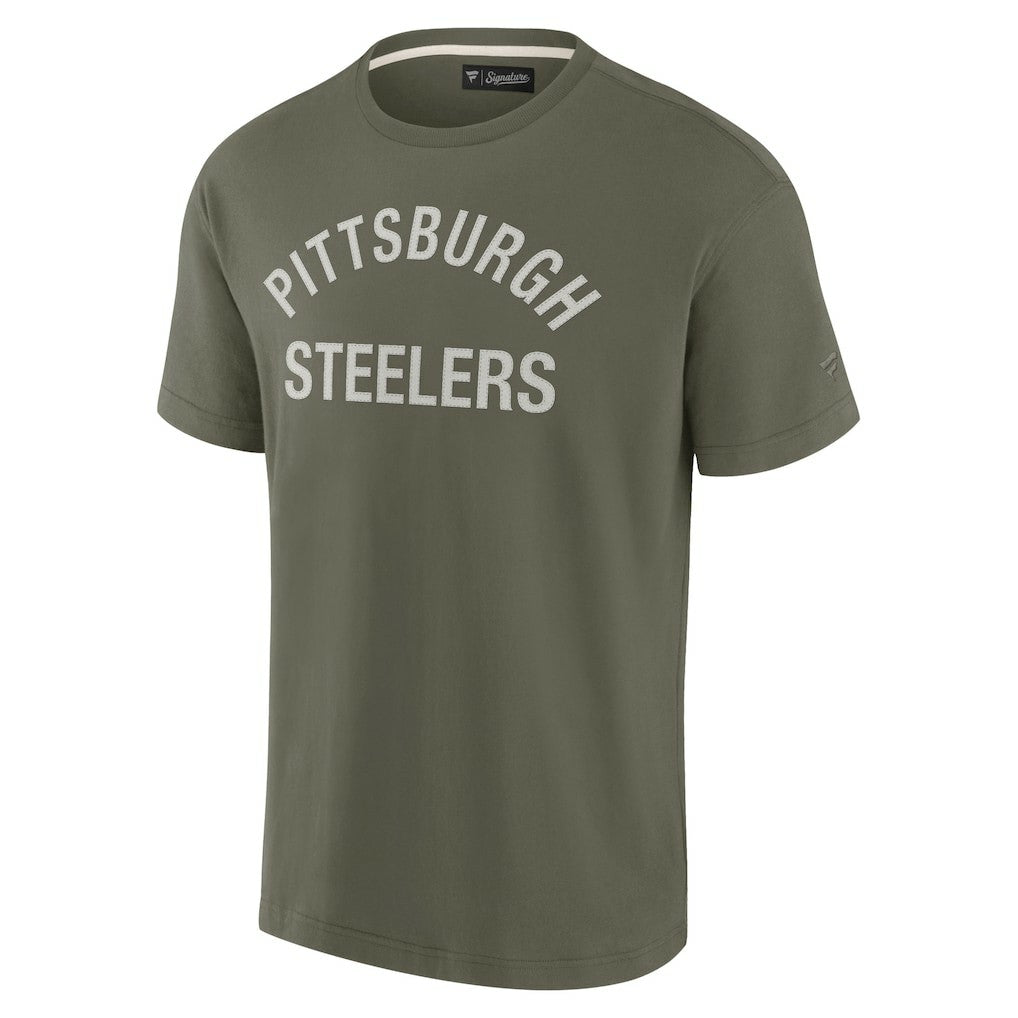 Fanatics Pittsburgh Steelers Unisex Elements Super Soft Short Sleeve T-Shirt Olive